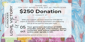 $250 DONATION - THE 2024 C.J.ROCKER LOVE, VICTORY FUNDRAISER GALA - C.J.ROCKER