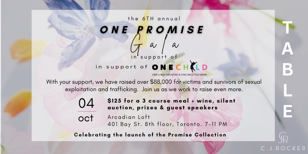 THE 2025 C.J.ROCKER One Promise FUNDRAISER GALA Table