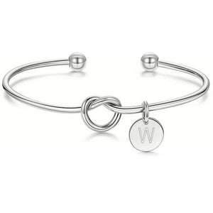 MONOGRAM KNOT BANGLE ROSE GOLD - C.J.ROCKER