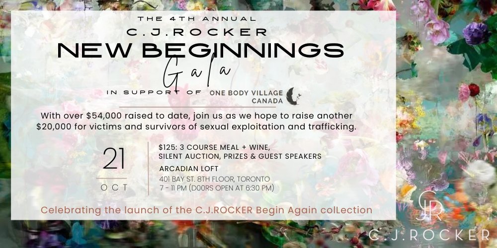THE 2023 C.J.ROCKER NEW BEGINNINGS FUNDRAISER GALA TICKET - C.J.ROCKER