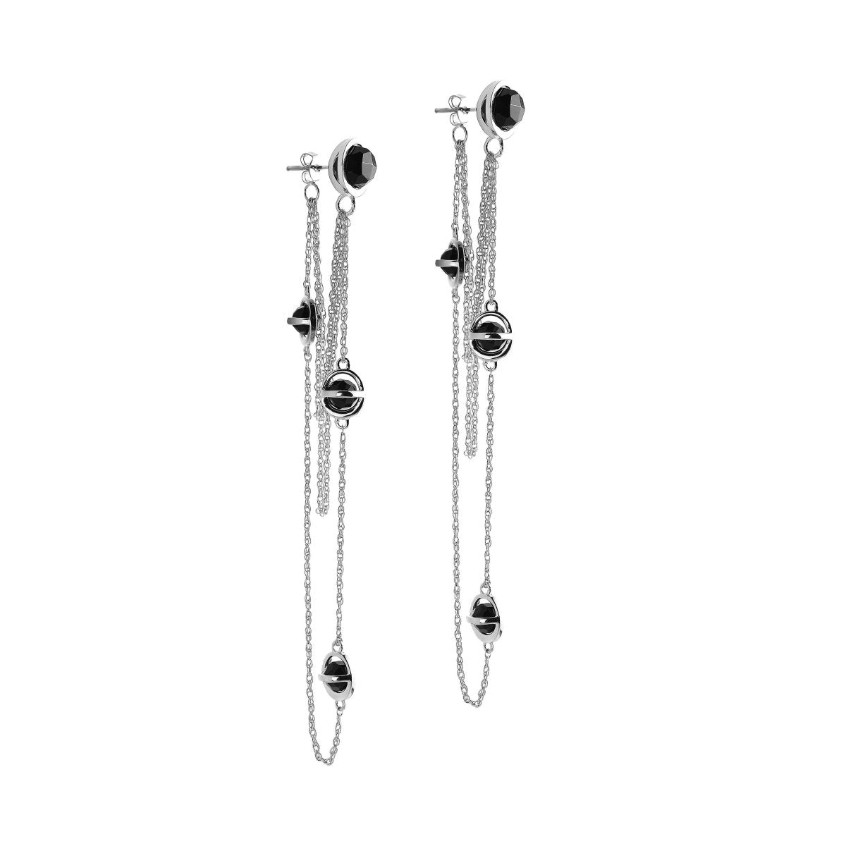 THE ALEXIS DROP EARRINGS SILVER.