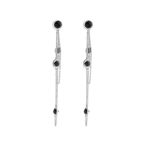 THE ALEXIS DROP EARRINGS SILVER.