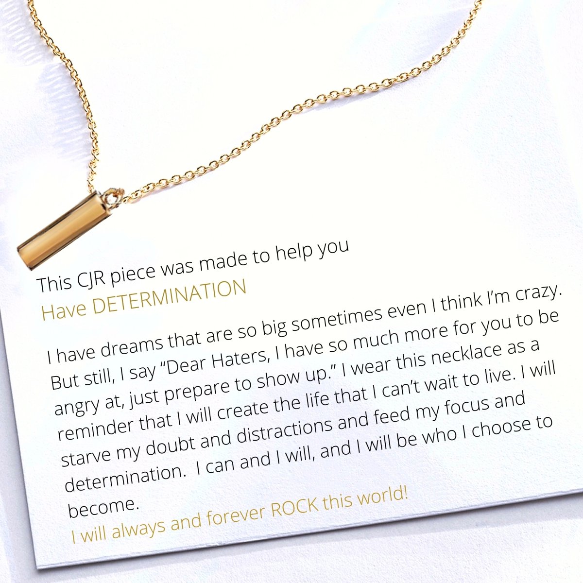 THE DETERMINATION NECKLACE - C.J.ROCKER