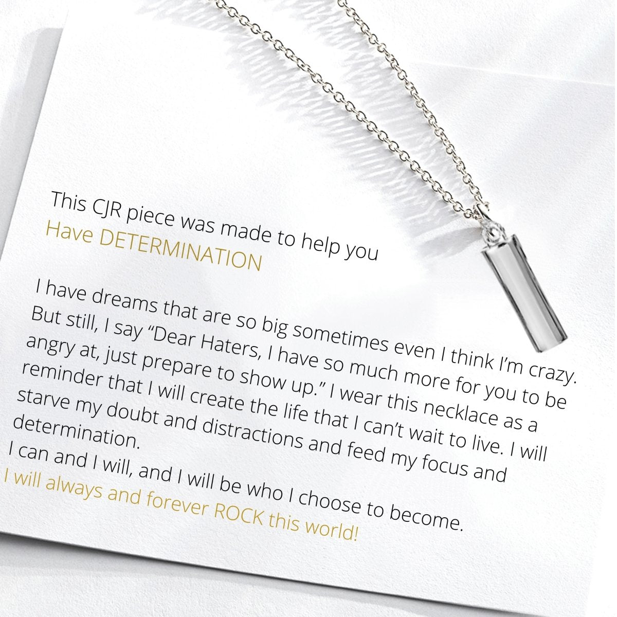 THE DETERMINATION NECKLACE - C.J.ROCKER