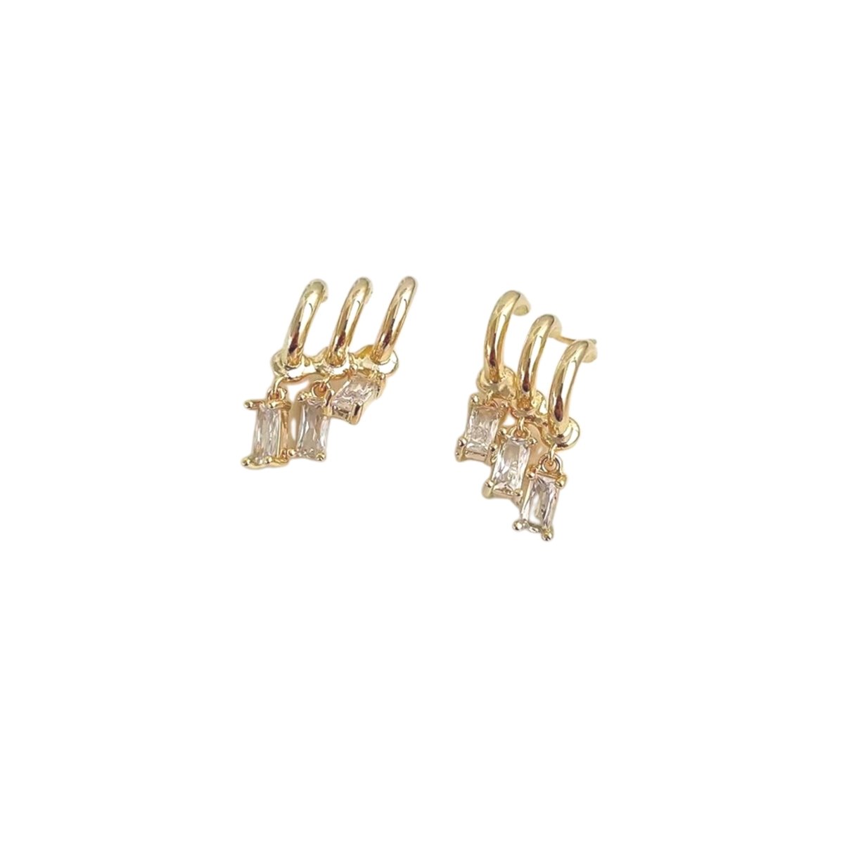 The Flâner Double Pendent Earrings - C.J.ROCKER