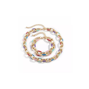 The Min Chain Necklace and Bracelet Bundle - C.J.ROCKER