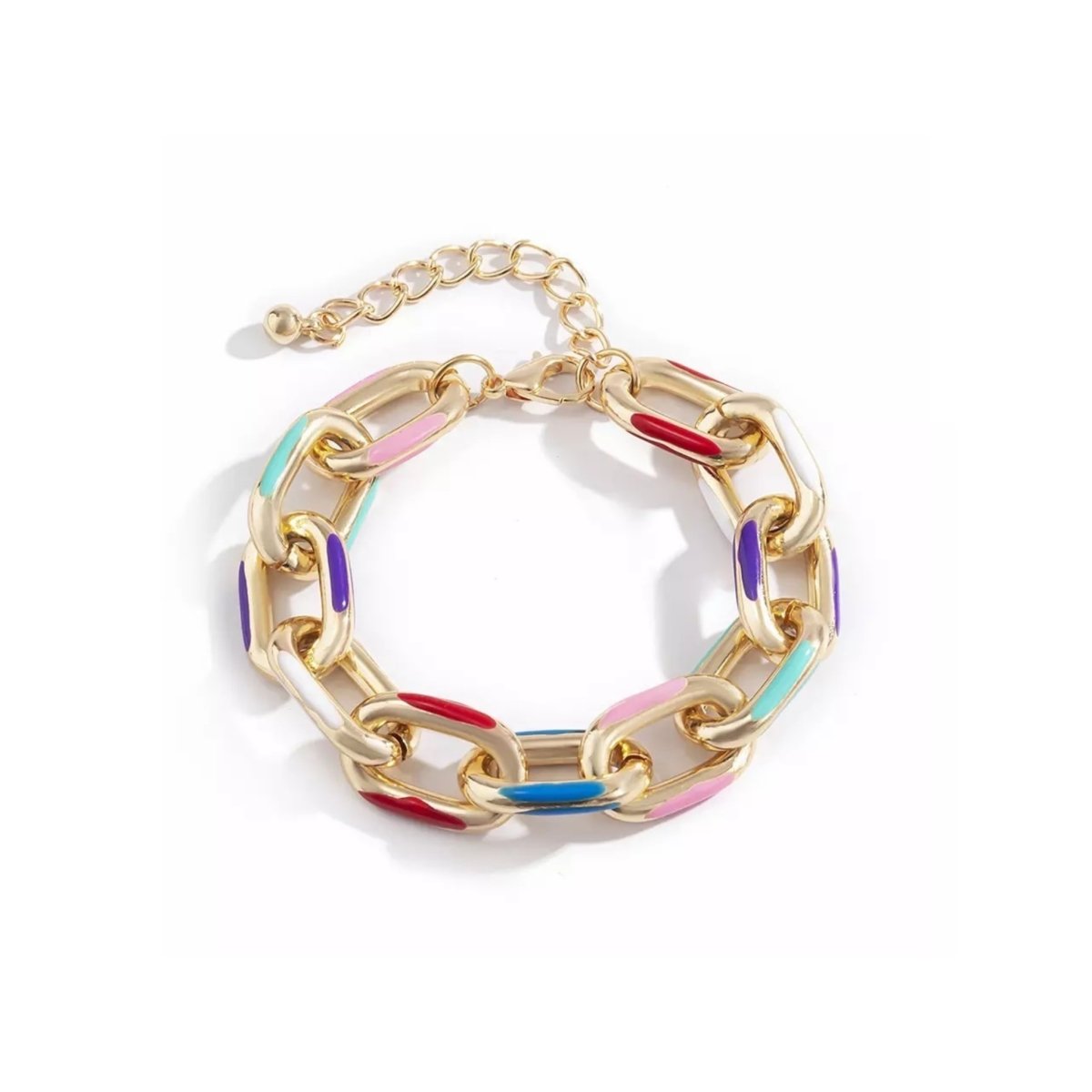 C.J.ROCKER The Min Rainbow Chain Bracelet