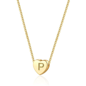 THE MONOGRAM HEART GOLD SILVER NECKLACE - C.J.ROCKER