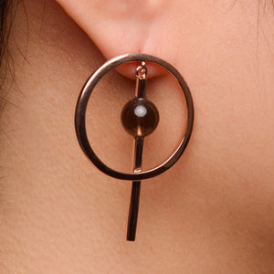 THE PENDULUM EARRINGS GOLD - C.J.ROCKER