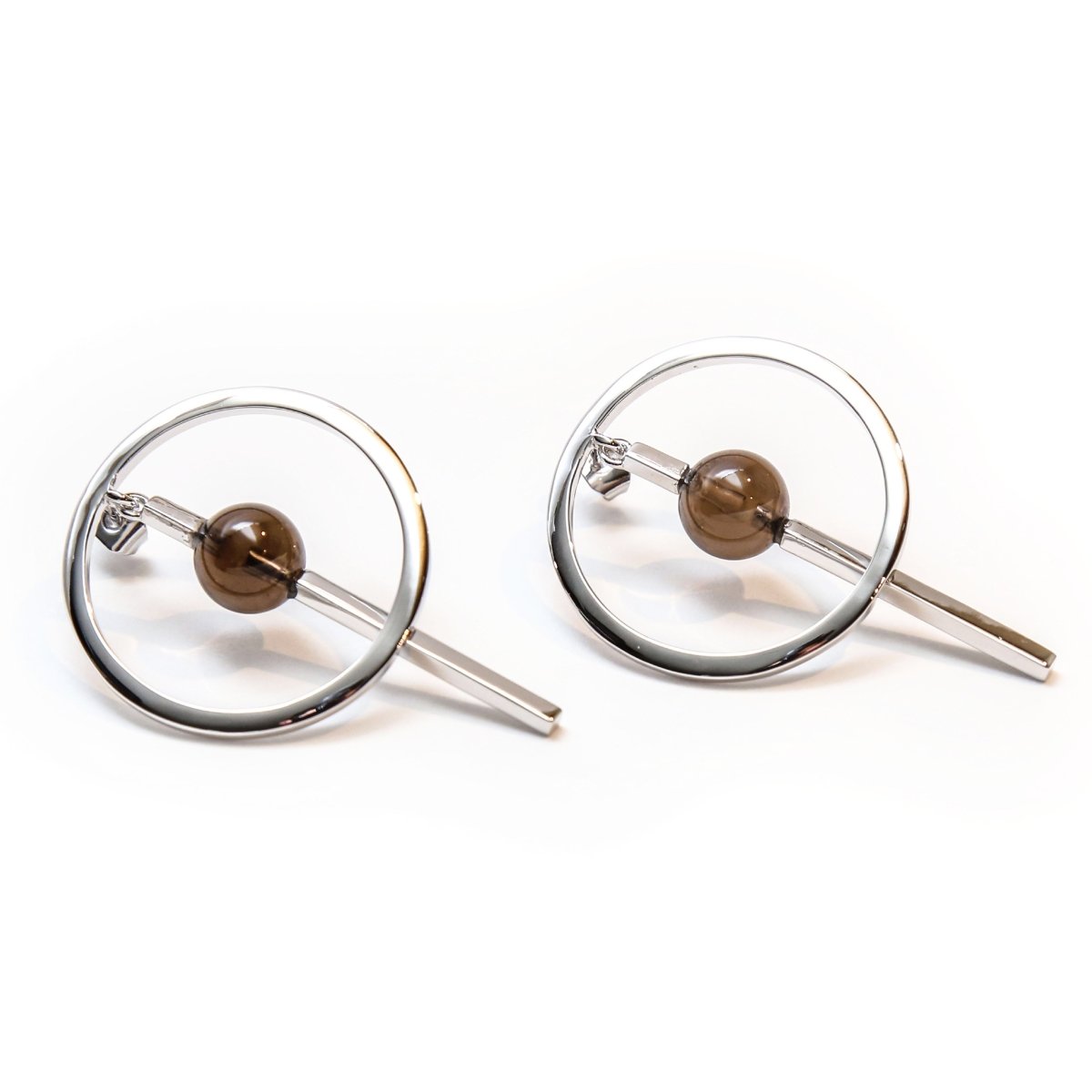 THE PENDULUM EARRINGS SILVER - C.J.ROCKER
