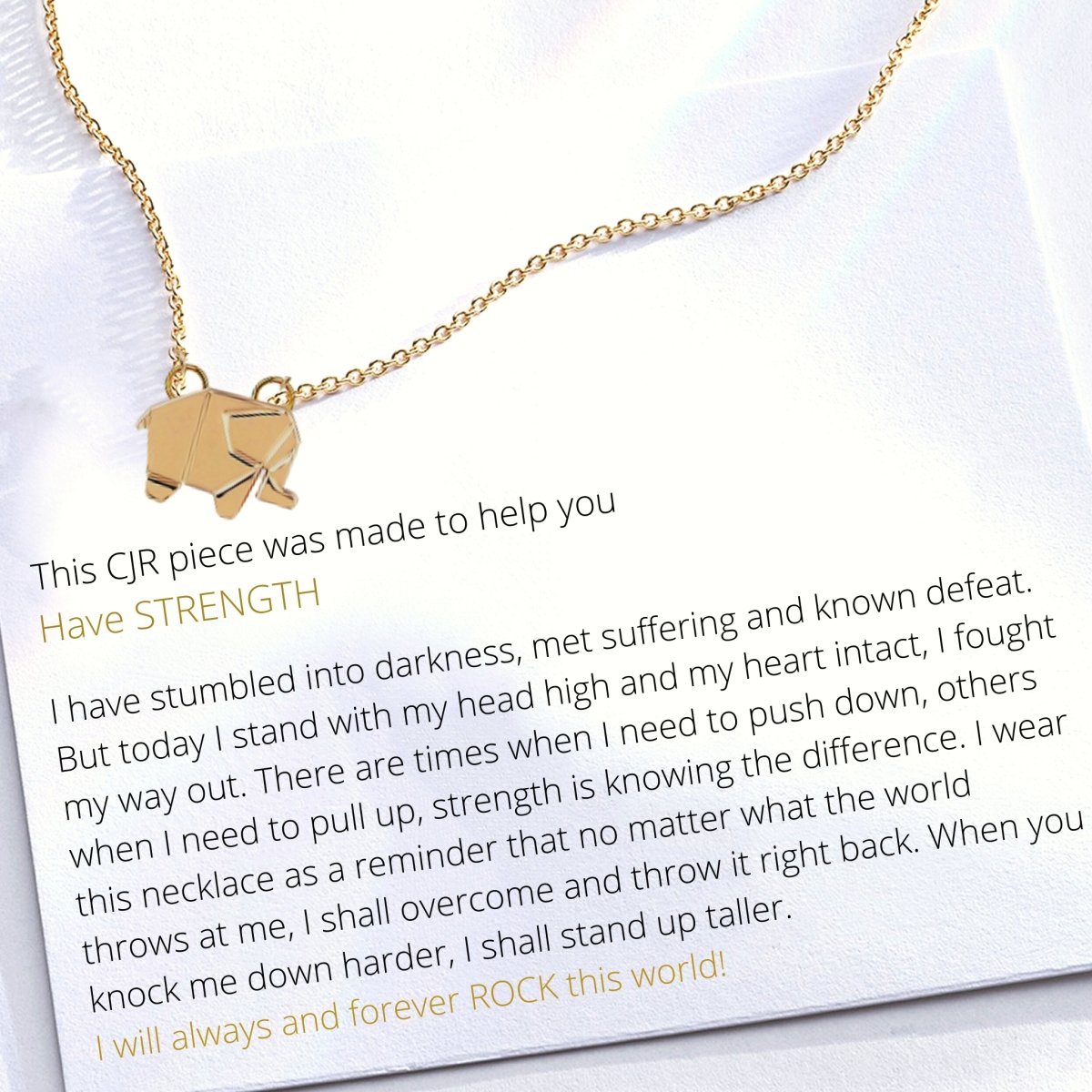 THE STRENGTH NECKLACE - C.J.ROCKER