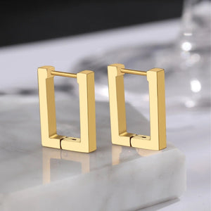 The Unstoppable Rectangular Hoop Earrings - C.J.ROCKER